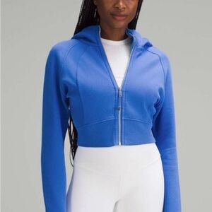 Lululemon Athletica Blue Cropped Hoodie